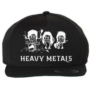 Heavy Metals Funny Chemistry Periodic Table Joke Wool Snapback Cap