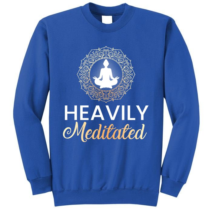 Heavily Meditated Funny Yoga Peace Summer Namaste Gift Sweatshirt