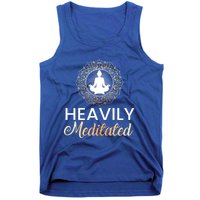 Heavily Meditated Funny Yoga Peace Summer Namaste Gift Tank Top