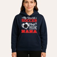 Heart My Favorite Soccer Player Calls Me Nana Hoodie