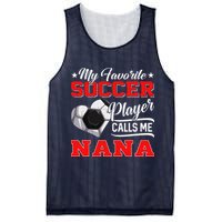 Heart My Favorite Soccer Player Calls Me Nana Mesh Reversible Basketball Jersey Tank