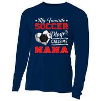 Heart My Favorite Soccer Player Calls Me Nana Cooling Performance Long Sleeve Crew