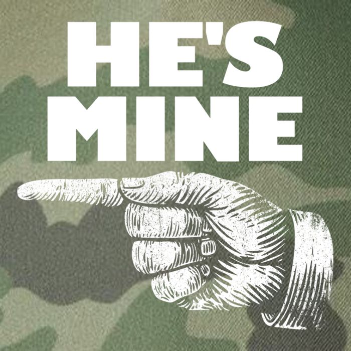 He's Mine Finger Pointing Left Matching Couple He's Mine Gift Legacy Tie Dye Trucker Hat