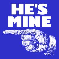 He's Mine Finger Pointing Left Matching Couple He's Mine Gift Toddler Hoodie
