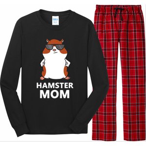 Hamster Mom Funny Pet Hamster Mom Long Sleeve Pajama Set