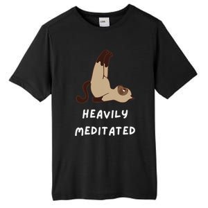 Heavily Meditated Funny Yoga Spiritual Tall Fusion ChromaSoft Performance T-Shirt