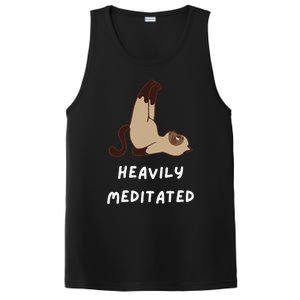 Heavily Meditated Funny Yoga Spiritual PosiCharge Competitor Tank