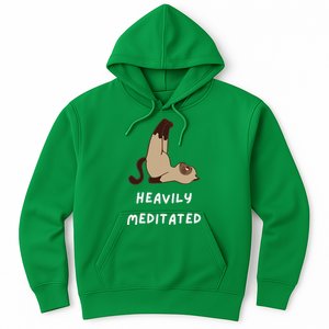 Heavily Meditated Funny Yoga Spiritual Hoodie