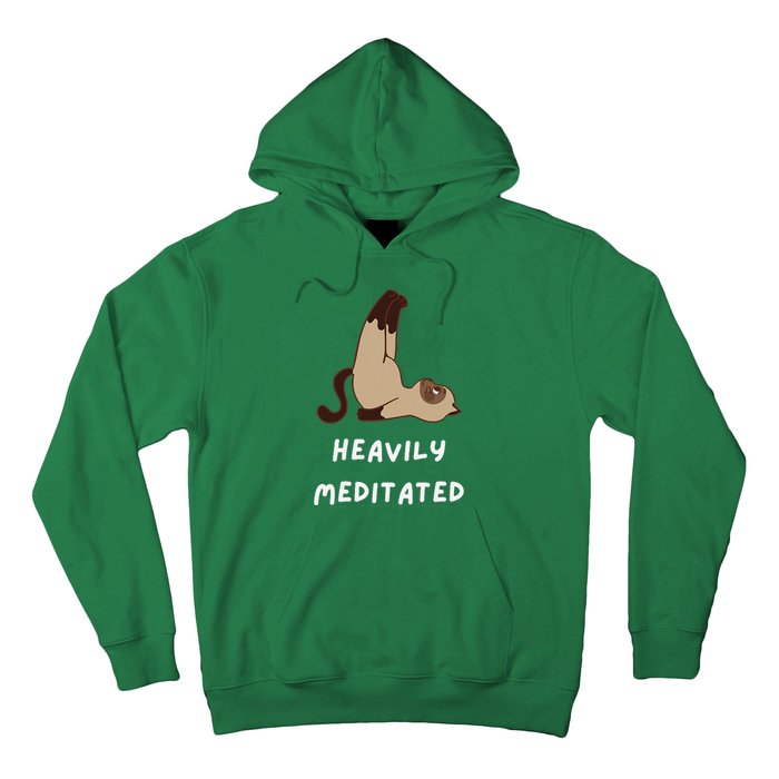 Heavily Meditated Funny Yoga Spiritual Hoodie