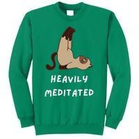 Heavily Meditated Funny Yoga Spiritual Sweatshirt