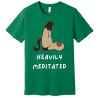 Heavily Meditated Funny Yoga Spiritual Premium T-Shirt