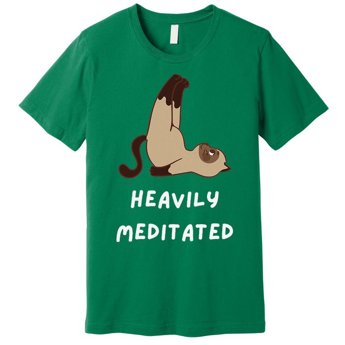 Heavily Meditated Funny Yoga Spiritual Premium T-Shirt