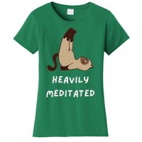 Heavily Meditated Funny Yoga Spiritual Women's T-Shirt