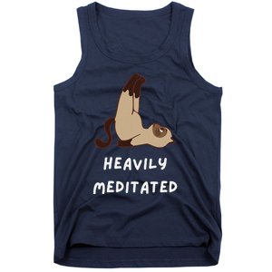 Heavily Meditated Funny Yoga Spiritual Tank Top