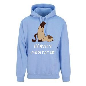 Heavily Meditated Funny Yoga Spiritual Unisex Surf Hoodie