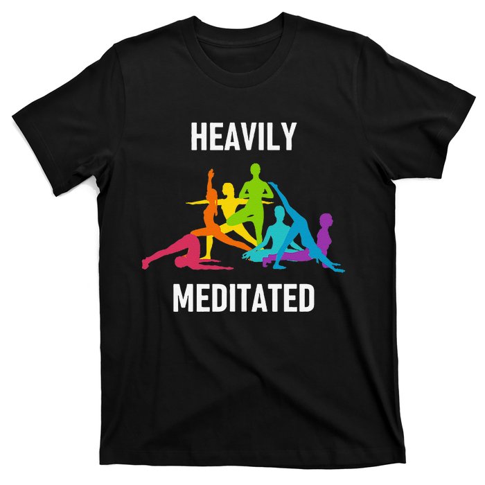 Heavily Meditated Funny Yoga Spiritual T-Shirt