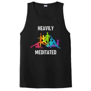 Heavily Meditated Funny Yoga Spiritual PosiCharge Competitor Tank