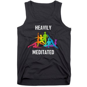 Heavily Meditated Funny Yoga Spiritual Tank Top