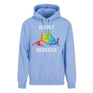 Heavily Meditated Funny Yoga Spiritual Unisex Surf Hoodie