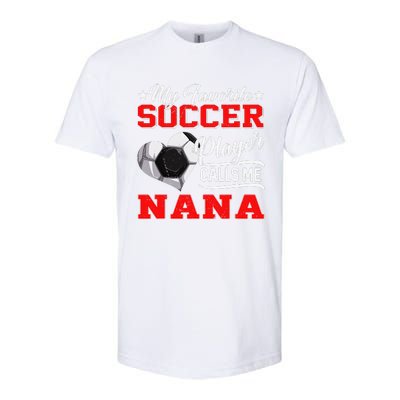 Heart My Favorite Soccer Player Calls Me Nana Softstyle CVC T-Shirt