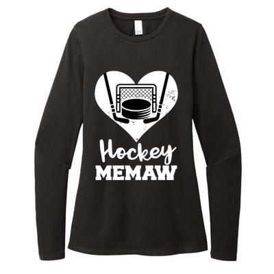 Hockey Memaw Funny Hockey Player Memaw Gift Womens CVC Long Sleeve Shirt