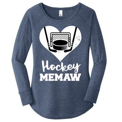 Hockey Memaw Funny Hockey Player Memaw Gift Women's Perfect Tri Tunic Long Sleeve Shirt