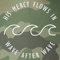 His Mercy Flows In Wave After Wave Christianity Legacy Tie Dye Trucker Hat