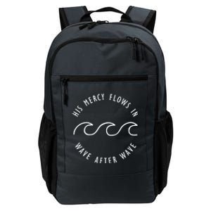 His Mercy Flows In Wave After Wave Christianity Daily Commute Backpack