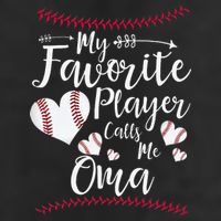 Heart My Favorite Player Calls Me Oma Baseball Cool Comfort Performance Bucket Hat