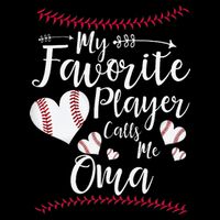 Heart My Favorite Player Calls Me Oma Baseball Impact Tech Backpack