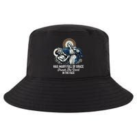 Hail Mary Full Of Grace Punch The Devil In The Face Catholic Cool Comfort Performance Bucket Hat