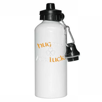 Hug Me For Luck St Patricks Day Irish Celebration Aluminum Water Bottle 