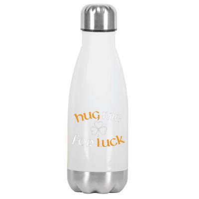 Hug Me For Luck St Patricks Day Irish Celebration Stainless Steel Insulated Water Bottle