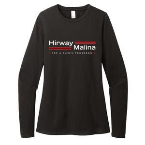 Hirway Malina For A Flentl Tomorrow Womens CVC Long Sleeve Shirt