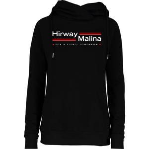 Hirway Malina For A Flentl Tomorrow Womens Funnel Neck Pullover Hood