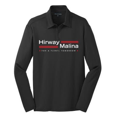 Hirway Malina For A Flentl Tomorrow Silk Touch Performance Long Sleeve Polo