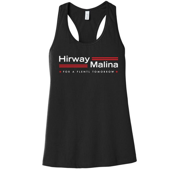 Hirway Malina For A Flentl Tomorrow Women's Racerback Tank