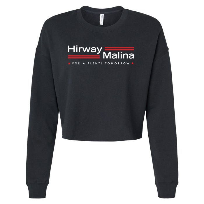 Hirway Malina For A Flentl Tomorrow Cropped Pullover Crew