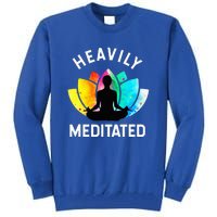 Heavily Meditated Funny Meditation & Yoga Gift Tall Sweatshirt