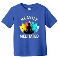 Heavily Meditated Funny Meditation & Yoga Gift Toddler T-Shirt