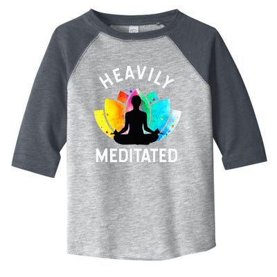 Heavily Meditated Funny Meditation & Yoga Gift Toddler Fine Jersey T-Shirt