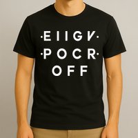 Hidden Message Fck Off Funny T-Shirt