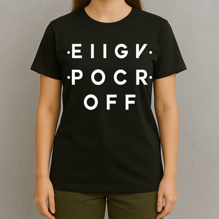 Hidden Message Fck Off Funny T-Shirt