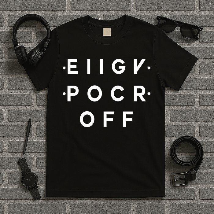 Hidden Message Fck Off Funny T-Shirt