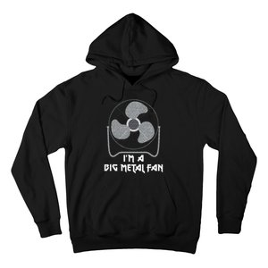 Heavy Metal Fan Big Metal Fan Funny Music Rock And Roll Hoodie