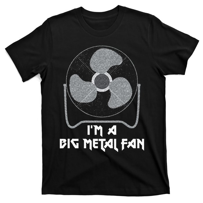 Heavy Metal Fan Big Metal Fan Funny Music Rock And Roll T-Shirt