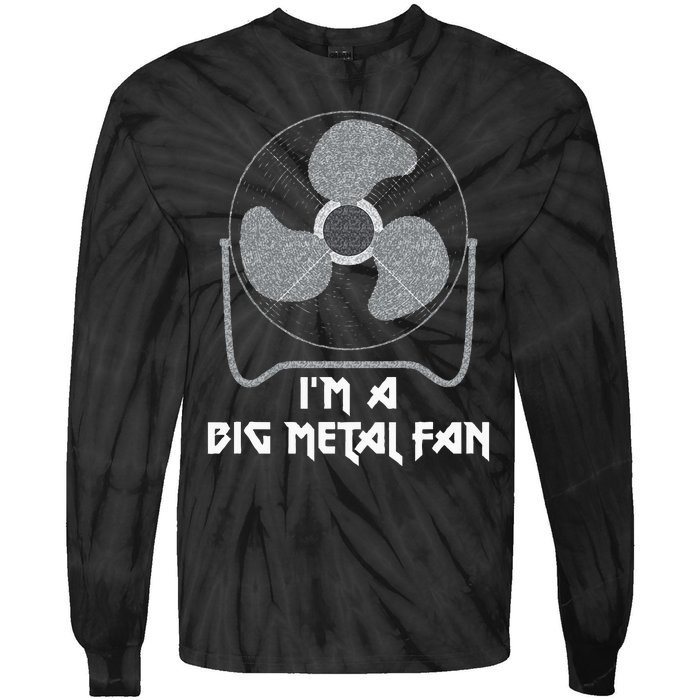 Heavy Metal Fan Big Metal Fan Funny Music Rock And Roll Tie-Dye Long Sleeve Shirt