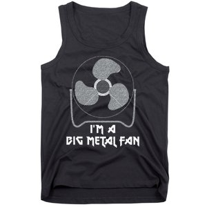 Heavy Metal Fan Big Metal Fan Funny Music Rock And Roll Tank Top