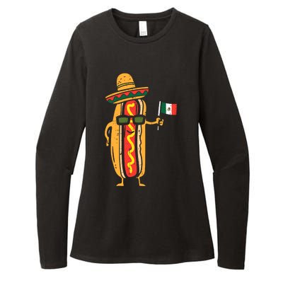 Hotdog Mexican Flag Funny Cinco De Mayo Food Womens CVC Long Sleeve Shirt