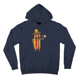 Hotdog Mexican Flag Funny Cinco De Mayo Food Hoodie